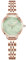 RORIOS Montres Femmes Quartz Analogique Montre Or Rose Bracelet en Acier Inoxydable Lumineux Mode Montre pour Femme Étanche Élégant Fleur Montres