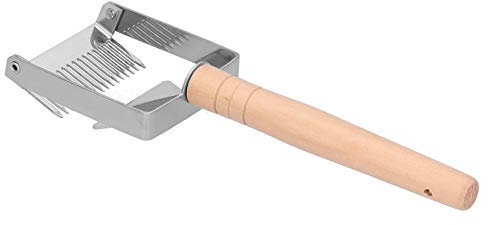 TOPINCN Tenedor para destapar Abejas con Mango de Madera Grueso, raspador de Miel, Herramienta de Apicultura, Equipo de Apicultura