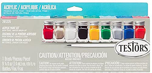 Testors Acrylic 9 Piece Value Paint Set