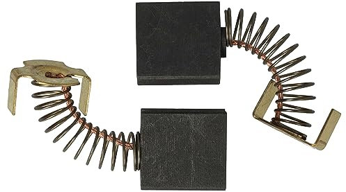vhbw 2x Balais de charbon 17 x 13 x 7mm compatible avec Hitachi/Hikoki C10RC, C10RD, P13F scie circulaire sur table