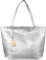CALLARON Aufbewahrungstasche Alligator Cross Body Bag Umhängetasche Große Einkaufstasche Große Einkaufstaschen Silberne Umhängetasche PU-Tragetasche 40x30x10cm