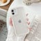 XIZYO Clear Case for iPhone 11 6.1 Inch, Cute Transparent Curly Wave Frame Aesthetic Design Soft TPU Bumper Case, for Women Girls Slim Shockproof Protective Phone Case, White