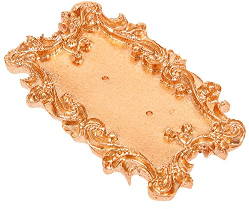 Cabilock Fotorahmen Schmuckständer Ringhalterplatte Barock-ohrring-display Ohrringe Anzeigeplatte Schmuck-ausstellungstabletts Organizer Zum Aufhängen Harz Bilderrahmen Palette Fräulein