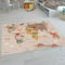 Paco Home Kinderteppich Teppich Kinderzimmer Spielteppich Junge Mädchen Modern rutschfest, Grösse:100x200 cm, Farbe:Beige 2