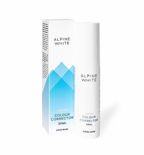 ALPINE WHITE Colour Corrector Serum - das Silbershampoo für weiße Zähne I Sichtbar weissere Zähne | Für tägliche Anwendung I Schonende Zahnaufhellung