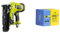RYOBI - Cloueur de Finition 16G Air Comprimé 18V ONE+ - Pointe 19-64mm - Tête 1,6mm & Tacwise 0301 Clous de Finition Galvanisés de Type 16G / 64 mm, Lot de 2500, Argent