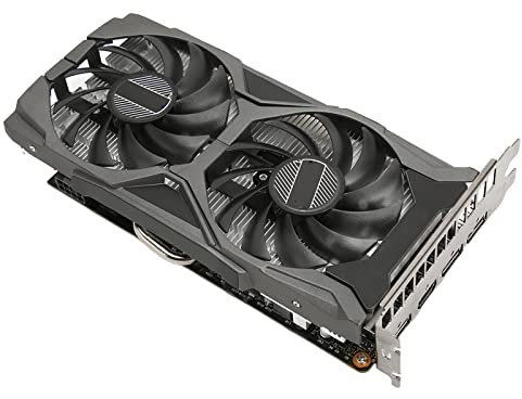Topiky 6 GB GDDR6-Grafikkarte, 1785 MHz GPU-Takt, 8K HDR, Dual-Lüfter, 7680 X 4320 Auflösung, mit 192 Bit, fürGTX 1660 SUPER, PCI Express 3.0 X16, Dual-Lüfter