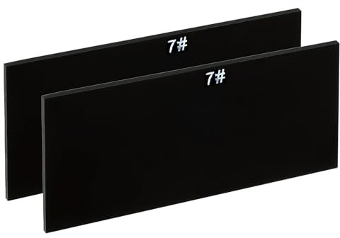 PATIKIL Soudure Len Ombre 7 Verre 4-1/4x 2, 2 Paquet Durci Verre Noir Obscurcissement Filtre Plaques Couvercles Remplacement pour Soudure Casque Capuche