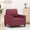 UTSRABFA Couch Wohnlandschaft Lounge Set Sofa Bed Sessel Weinrot 60 cm Stoff Geeignet für Schlafzimmer, Wohnzimmer, Esszimmer, Büro
