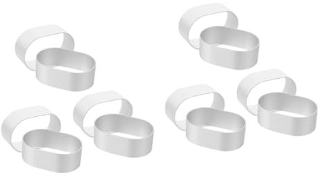 Garneck 12pcs Cooked Cheese Cake Mould Oval Cheese Mousse Moulds Baking Tins Cupcake Pan Muffin Rings