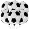 Cadimus 6 Stück Fussball Luftballon, 22 Zoll 4D Fußball Folienballons, Fussball Deko Geburtstag Kinder, für Spieltag Fußball Sport Thema Geburtstag Party