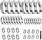 Philtool 40 Stück Schlauchschellen Edelstahl Set,6-51mm Schlauchschelle mit 1 Schraubendreher, Einstellbare Schellen Schlauchklemmen für Schlauch zum Garten Teich Waschmaschine Pool (5 Size)