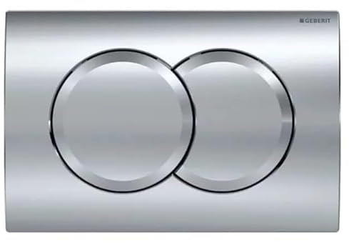 Geberit - Delta01 plaque de déclenchement double touche, chrome brillant (115.107.21.1) - 115.107.21.1