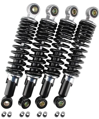 Citomerx Stoßdämpfer Tieferlegung Set schwarz 240 mm + 240 mm | Kompatibel mit Simson Schwalbe KR51 Star