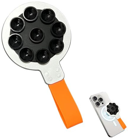 Ventosa magnetica per cellulare, supporto magnetico a ventosa per cellulare, supporto magnetico per cellulare, ventosa per specchio, vetro senza superficie ruvida, supporto antiscivolo per selfie e