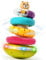 vamei Stapelturm für Stapelspiel, Baby Spielzeug ab 1 Jahr, Stapelspielzeug mit Rassel & Automatische Rotation & Musik & Licht, Stehaufmännchen Baby Babyspielzeug für Jungen Mädchen ab 6 12 18 Monate