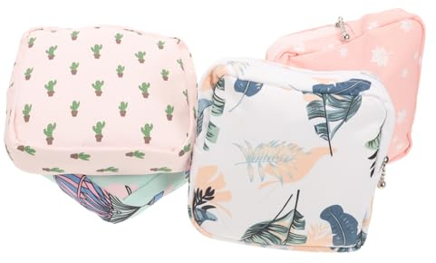 FOYTOKI 4stücke Teiliges Tragbare Hygienetücher Aufbewahrungstasche Für Damen Organizer Für Menstruationspads Lippenstifte Persönliche Gegenstände