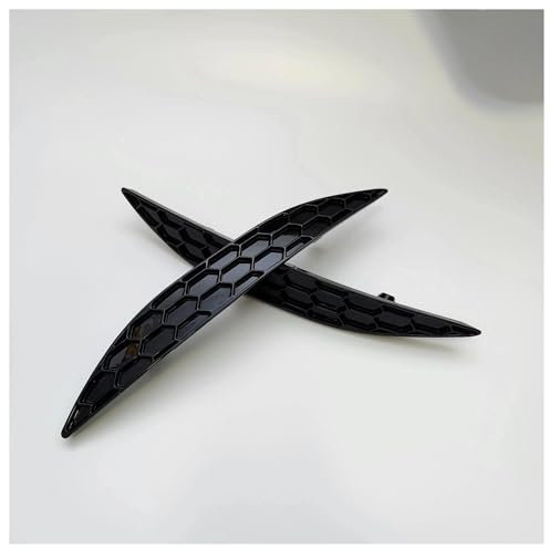 Kühlergrill Für VW Für Golf 7 Für GTI R Vor-Facelift 2013-2016 Glanz Schwarz Hinten Stoßstange Reflektor Einsatz Set Waben Kühler(B)