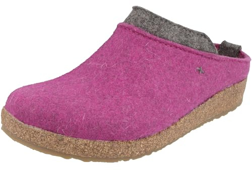 HAFLINGER Damen Hausschuh mehrfarbiger Filz Pantoffel Grizzly Speed 731099