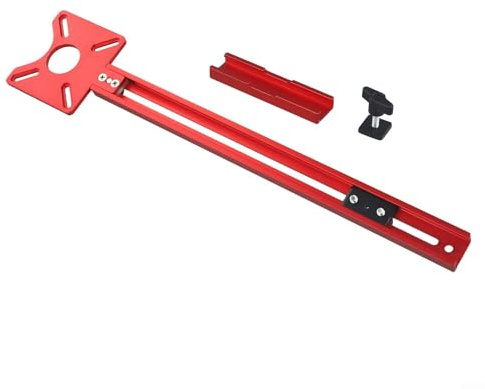 Router Circle Jig for Woodworking Trimming Machine, Fräsnuthalterung mit Basis, Kompatibel mit Kreisschneideführungsplatte, Groo
