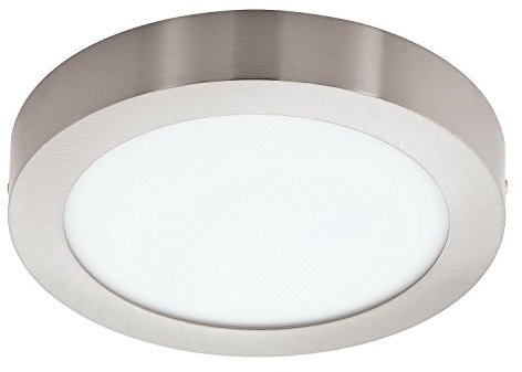EGLO connect LED Deckenleuchte Fueva-C, Smart Home Deckenlampe, Material: Metallguss, Kunststoff, Farbe: Nickel matt, Ø: 22,5 cm, dimmbar, Weißtöne und Farben einstellbar