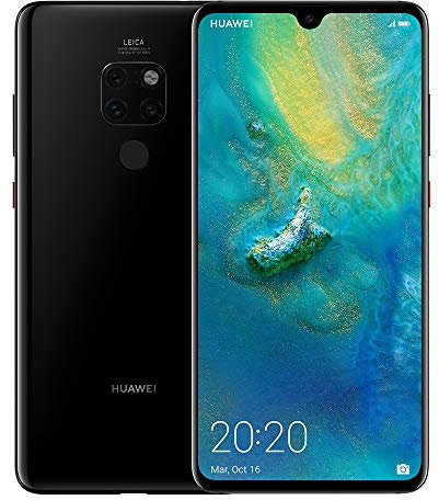 Huawei Mate 20 - Pack de funda azul oscuro y smartphone de 6.53 (Octa-Core Kirin 980, RAM de 4 GB, memoria de 128 GB, cámara de 20 MP, Android 9.0) Negro [Exclusivo Amazon]