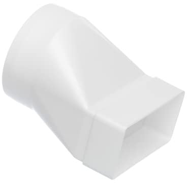 Ø 100mm / 55x110mm Übergangsstück Adapter Flachkanal Rundrohr Abluft Kanal Abluftkanal
