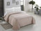 AmeliaHome 00059 Tagesdecke 240x260 cm Bettüberwurf zweiseitig Steppung pflegeleicht beige Cappuccino Decor