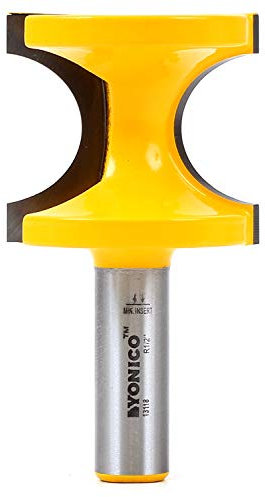 Yonico Bullnose Router Bits 1-Inch Bead 1/2-Inch Shank 13118