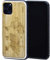 GOWOOD Holz Handyhülle für iPhone 11 Pro | Echter Bambus Weltkarte Gravur Holz Rückwand mit Polycarbonat-Stoßschutz und stoßdämpfender Gummibeschichtung für optimalen Schutz