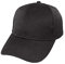 Gorra de Béisbol Ajustable de Estilo Polo Clásico Deportivo Casual de Color Liso Suave y Transpirable Unisex para Adultos y Niños Modelo JDH-1 (Negro, Talla Adulto/58cm)
