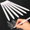 Weißer Stift 6 Stück, MCSQK Gelstift Set 0,8 mm Feine Spitze Weiß Gel Stift Highlight Skizzieren Stifte, Gelschreiber für Künstler Dunkle Papiere Strichzeichnungen Zeichnung Kunst Design Supplies