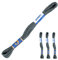 3 Docken Stickgarn je ca. 8m / Sticktwist 100% Baumwolle Stickerei verschiedene Farbwahl, Farbe :8862 graublau