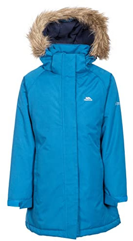 Trespass Girls Fame Waterproof Windproof Longer Length Padded Jacket