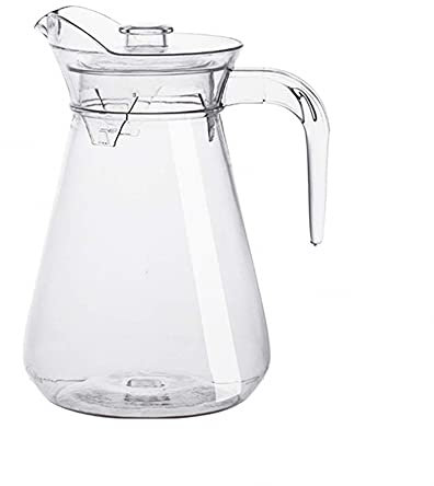 Jarra De Agua Jarra De Jugo Con Tapa Jarra De Agua Fría Caliente Jarra Jarra De Té Jarra De Plástico Transparente Jarra Resistente Al Calor-2L