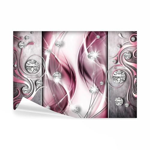 decomonkey Fototapete Abstrakt Diamant, 450x315 cm, XXL, Vlies, Wohnzimmer | Schlafzimmer, Design, Tapete, Fototapeten, Tapeten, Vliestapete, Wandtapete, moderne, Wand, Modern