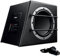 AXTON ATB20A – 20 cm / 8“ Aktiv Subwoofer für Auto und Reisemobile, kompakte Gehäuse Bass Box mit Verstärker, aktive Basskiste mit High Level Eingängen, 100 Watt RMS