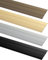 ALPENSTAHL Übergangsprofil selbstklebend | Länge 90 cm | Türschiene Breite: 37 mm | Boden-Schiene flach für Fußböden, Laminat | Zierleiste Aluminium zum Kleben | Alu Bodenprofil Bronze