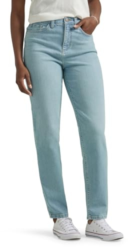 Lee womens High Rise Mom Jeans, One Tone, 14 US