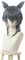 ydound Wig Anime Cosplay KEEBON Beastars Legoshi Cosplay Perücken Wolf Mix Grau Kurz Herren Cosplay Perücke mit Ohren Helloween Hitzebeständiges Kunsthaar