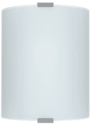Britalia White Satin Glass Classic Rectangular Flush Ceiling & Wall Light | 21cm Length | 1 x ES E27 Lamp Required | UK Approved | Low Profile Height