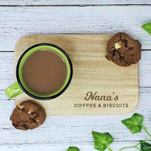 Nana's Coffee & Biscuits Board, Wooden Treat Board, Snack Tray, for Nana, Birthday Gifts for Her