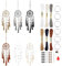 INFUNLY 6 Set Mini Traumfänger Kit für Schlüsselanhänger DIY Traumfänger Making Kit Bunte handgemachte kleine Traumfänger für Tasche Anhänger Auto Innenraum Rucksack Charm