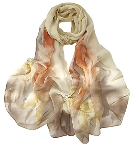 FAIRYGATE Schal Damen Stola Chiffon Tuch Schals und Tücher Halstücher XXL Chiffontücher Halstuch für jede Jahreszeit A4616