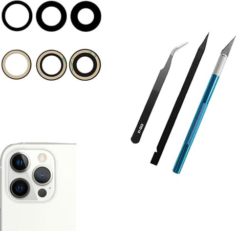 12 Pro Max Sapphire Back Rear Camera Lens Glass Replacement for iPhone 12 Pro Max (6.7inch), 12 Pro Max Back Glass Camera Lens Replacement with Repair Tool Kit