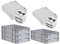 PROREGAL SuperSparSet 5x Eurobox NextGen Economy mit Scharnierdeckel & schwarzen Verschlüssen | Griffe geschlossen | HxBxT 12x40x60cm | 23 Liter | Eurobehälter Transportbox Transportbehälter