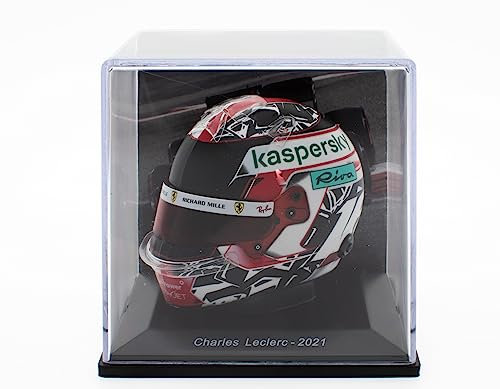 OPO 10 - Casco di Formula 1 Compatibile con Ferrari F1: Charles Leclerc 2021 - Scala 1/5 - CAS03
