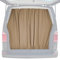 OMAC Heckklappe Gardinen Sonnenschutz Vorhänge kompatibel mit VW Caddy L1 L2 Beige 2tlg