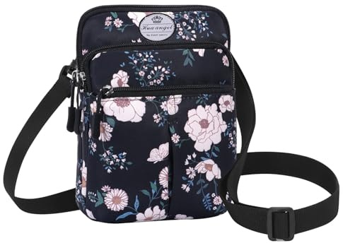 HUA ANGEL Riñonera Deportiva Casual Bolso Mujer Pequeño para Movil Gran Capacidad Bolso Bandolera de Deporte Pequeña Bolsa de Cintura Ligero para Mujer Hombre Running Sport Trabajo Viaje