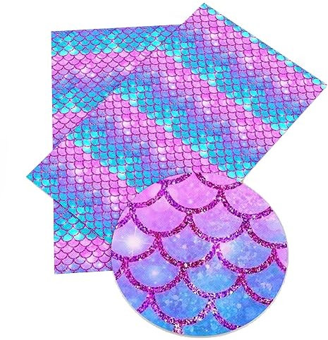 Yurosiay Stoff Meerjungfrauen Schuppen 150×145cm Bunt Fischschuppen Stoff Polyester Baumwoll Stoff Mit Schuppenmuster Stoff Drachenschuppen Stoffschuppen für DIY Nähen Rock Heimdekoration 11#